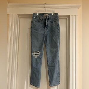 Madewell Women's Straight Leg Jeans - Light Blue